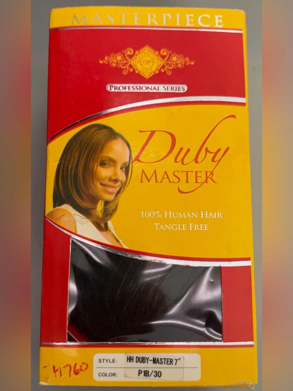 Masterpiece hair. 100% human hair. Duby master.